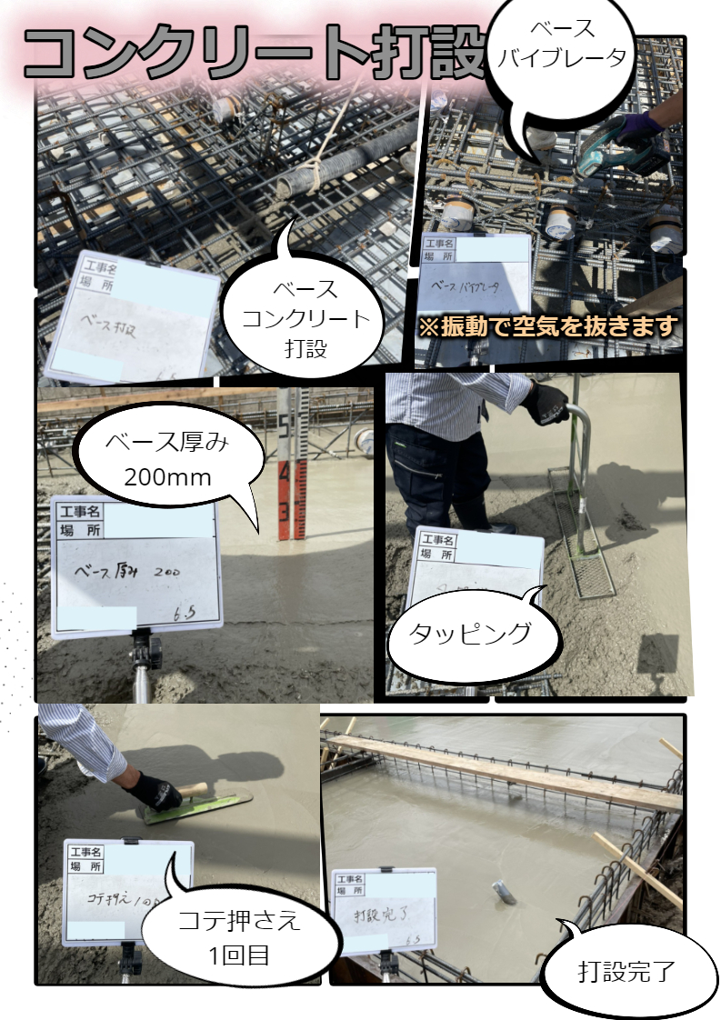 【施工事例】基礎工事　コンクリート打設　☾*⋆神奈川・東京・相模原・座間・町田⋆*☽